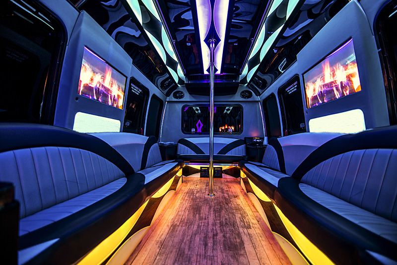 18-passenger party buses